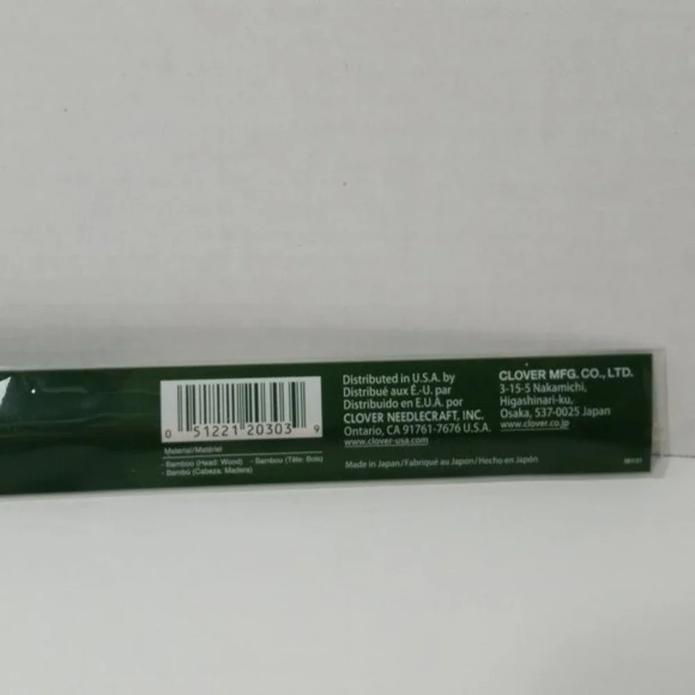 Clover Takumi Bamboo Knitting Needles US 3 13inch